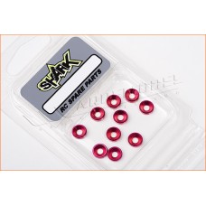 Anilhas Cónicas Alumínio M3 Rosa Shark (10un.)